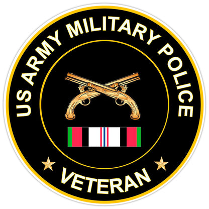 US Army Military Police Veteran Bumper Sticker Military Vinyl Soldier Decal 5"