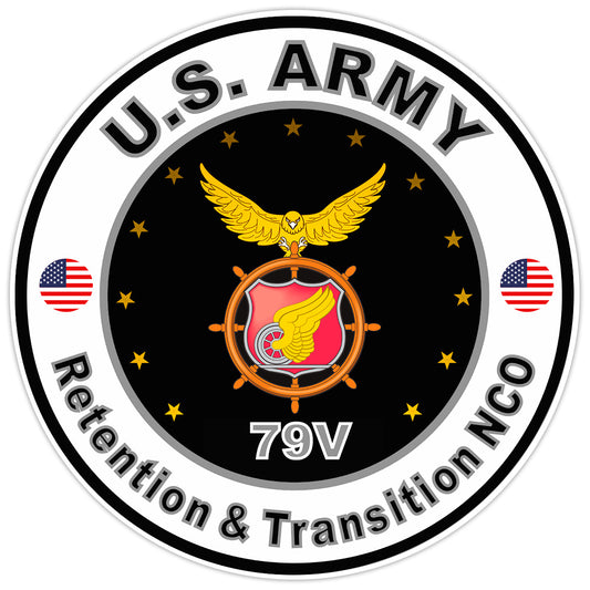US Army Retention & Transition NCO Bumper Sticker Military Vinyl Decal 5"