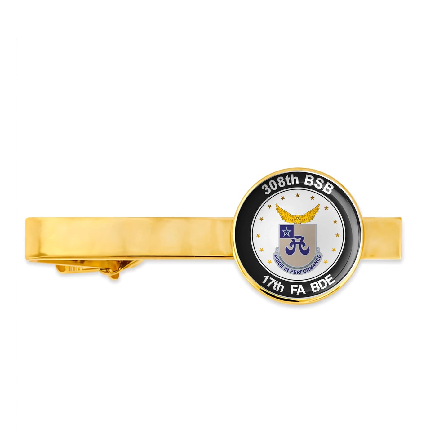 Us Army 308th Bsb 17th Fa Bde Veteran Tie Clip Tie Bar Gift