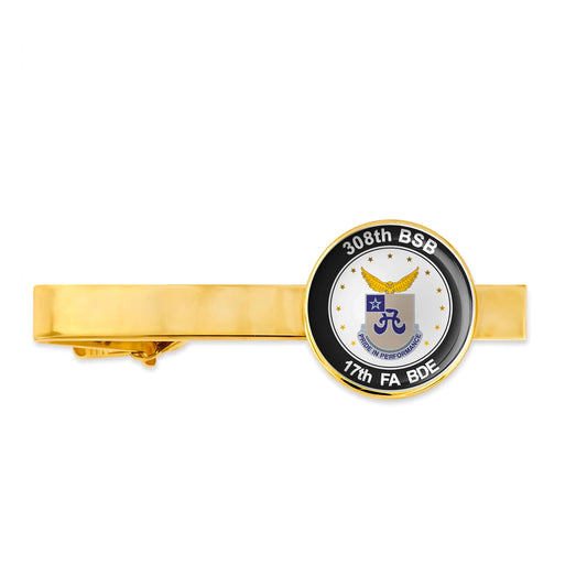 Us Army 308th Bsb 17th Fa Bde Veteran Tie Clip Tie Bar Gift