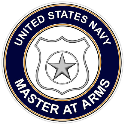 U.S. Navy Master at Arms Bumper Sticker Military Vinyl Soldier Decal 5"