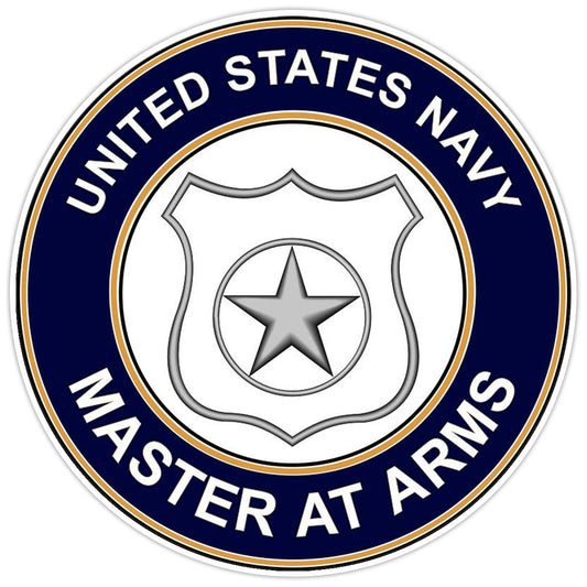 U.S. Navy Master at Arms Bumper Sticker Military Vinyl Soldier Decal 5"