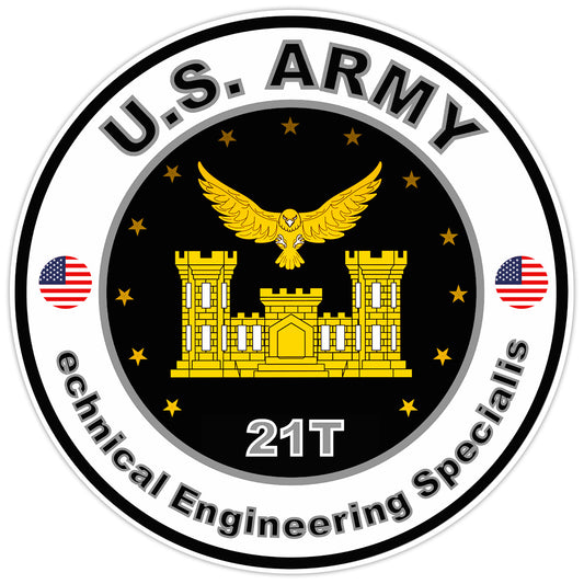 US Army Echanical Engineering Specialist Sticker Military Soldier Decal 5"