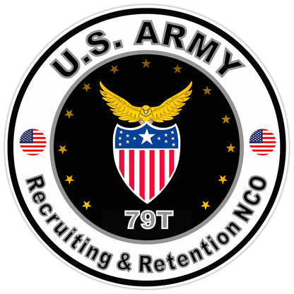 US Army Recruiting & Retention NCO Bumper Sticker Military Vinyl Decal 5"