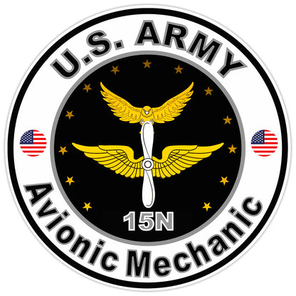 United States Army Avionic Mechanic Bumper Sticker Military Soldier Decal 5"