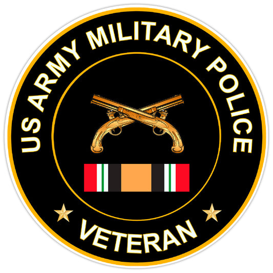 US Army Military Police Veteran Bumper Sticker Military Vinyl Soldier Decal 5"