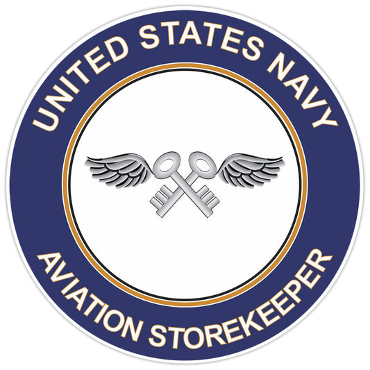 U.S. Navy Aviation Storekeeper Bumper Sticker Military Vinyl Soldier Decal 5"