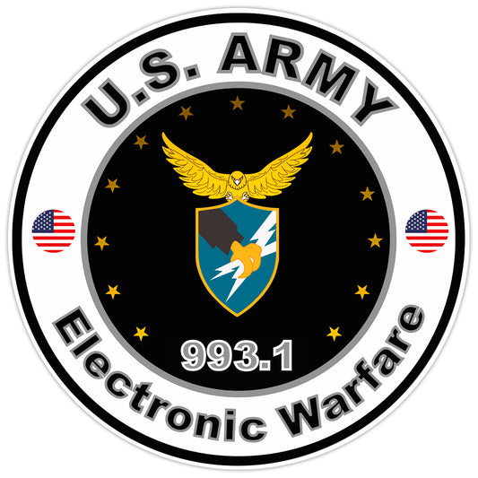 United States Army Electronic Warfare Bumper Sticker Military Vinyl Decal 5"
