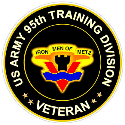 US Army 95th Training Division Veteran Bumper Sticker Military Vinyl Decal 5"