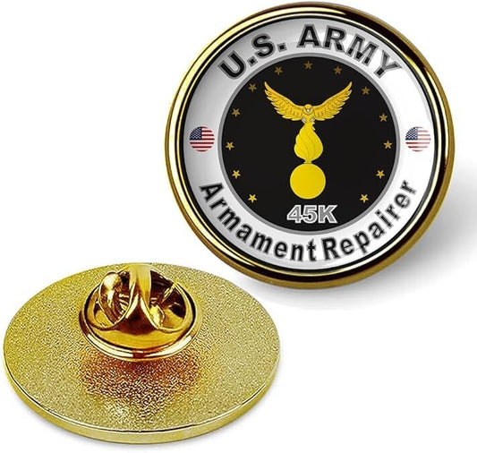 United States Army Armament Repairer Tie Suit Shirt Lapel Pin - Gold
