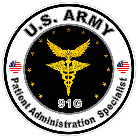 US Army Patient Administration Specialist Bumper Sticker Military Decal 5"