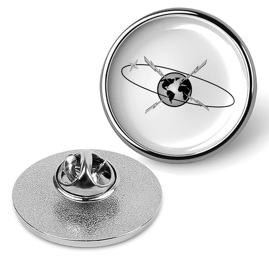 Navy Mass Communications Tie Tac, Hat Pin Badge, Military Lapel Pin - Silver
