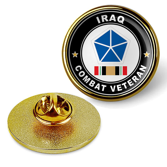 5th Army Corps Iraq Combat Veteran Hat Pin Lapel Tie Tac Shirt Hat - Gold