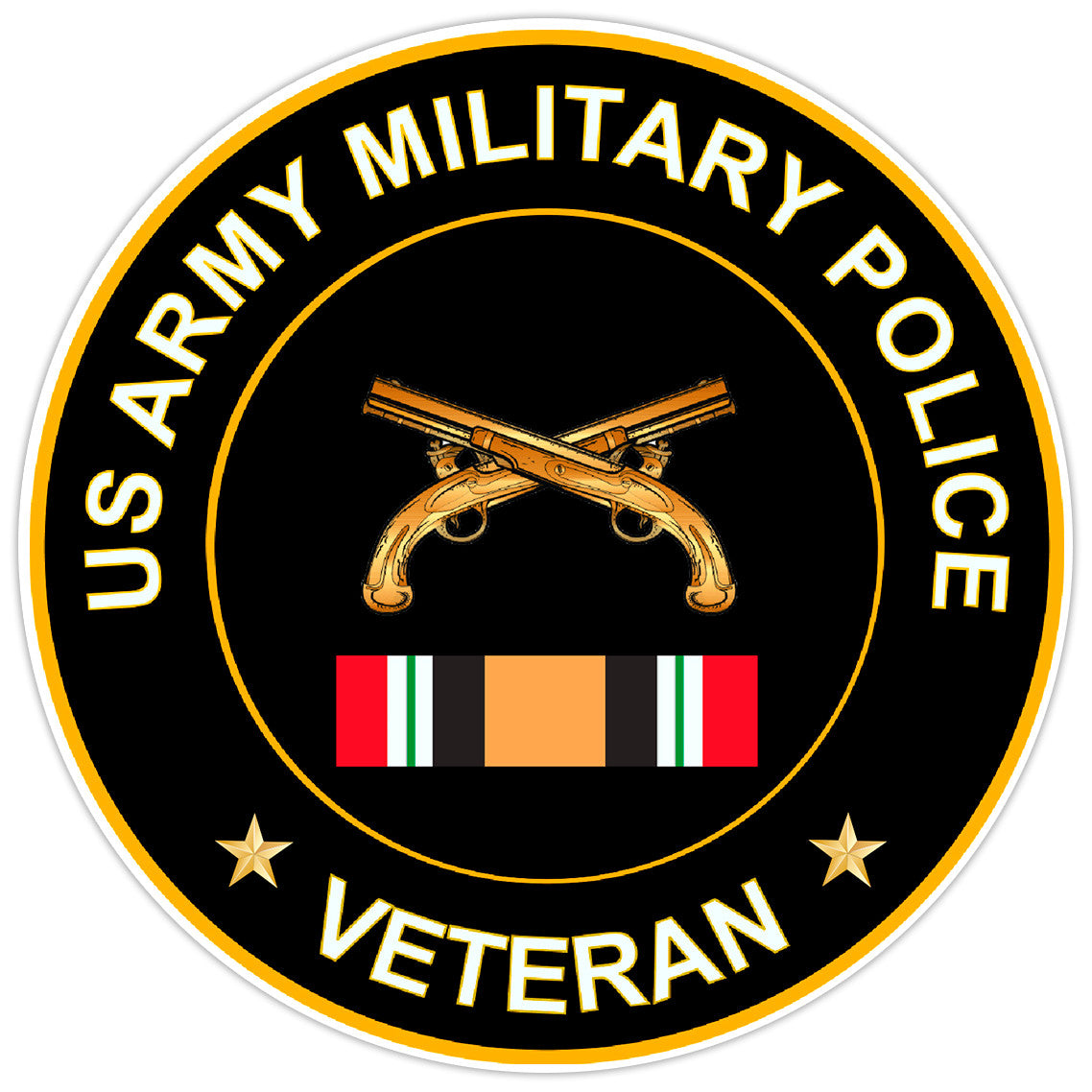 US Army Military Police Veteran Bumper Sticker Military Vinyl Soldier Decal 5"