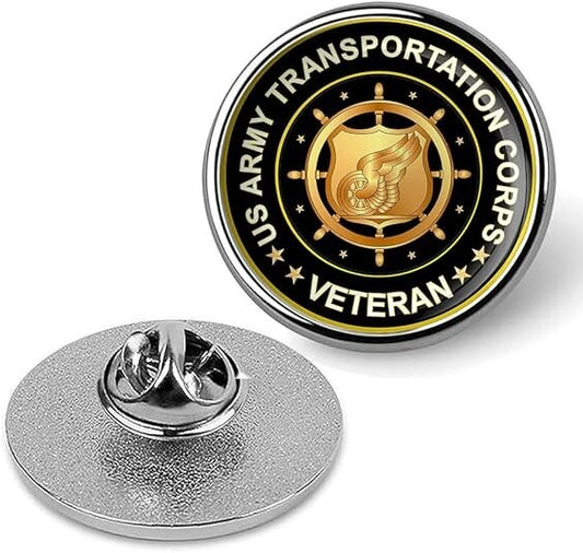 US Army Transportation Corps Veteran Lapel Pin Veteran Tie Suit Shirt Pin-Silver
