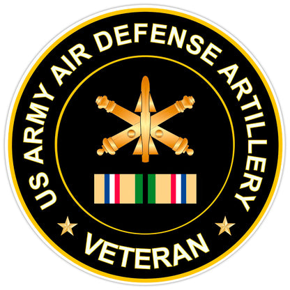 US Army Air Defense Artillery Veteran Bumper Sticker Military Vinyl Decal 5"