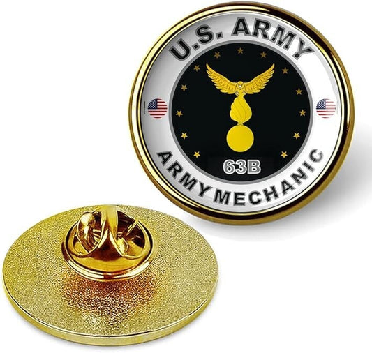 United States Army Army Mechanic Tie Suit Shirt Lapel Pin - Gold