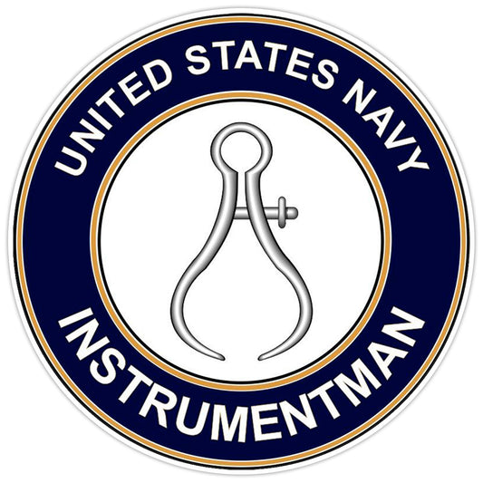 U.S. Navy Instrumentman Bumper Sticker Military Vinyl Soldier Decal 5"