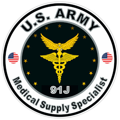 United States Army Medical Supply Specialist Bumper Sticker Military Decal 5"