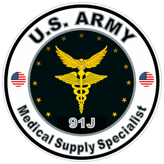 United States Army Medical Supply Specialist Bumper Sticker Military Decal 5"