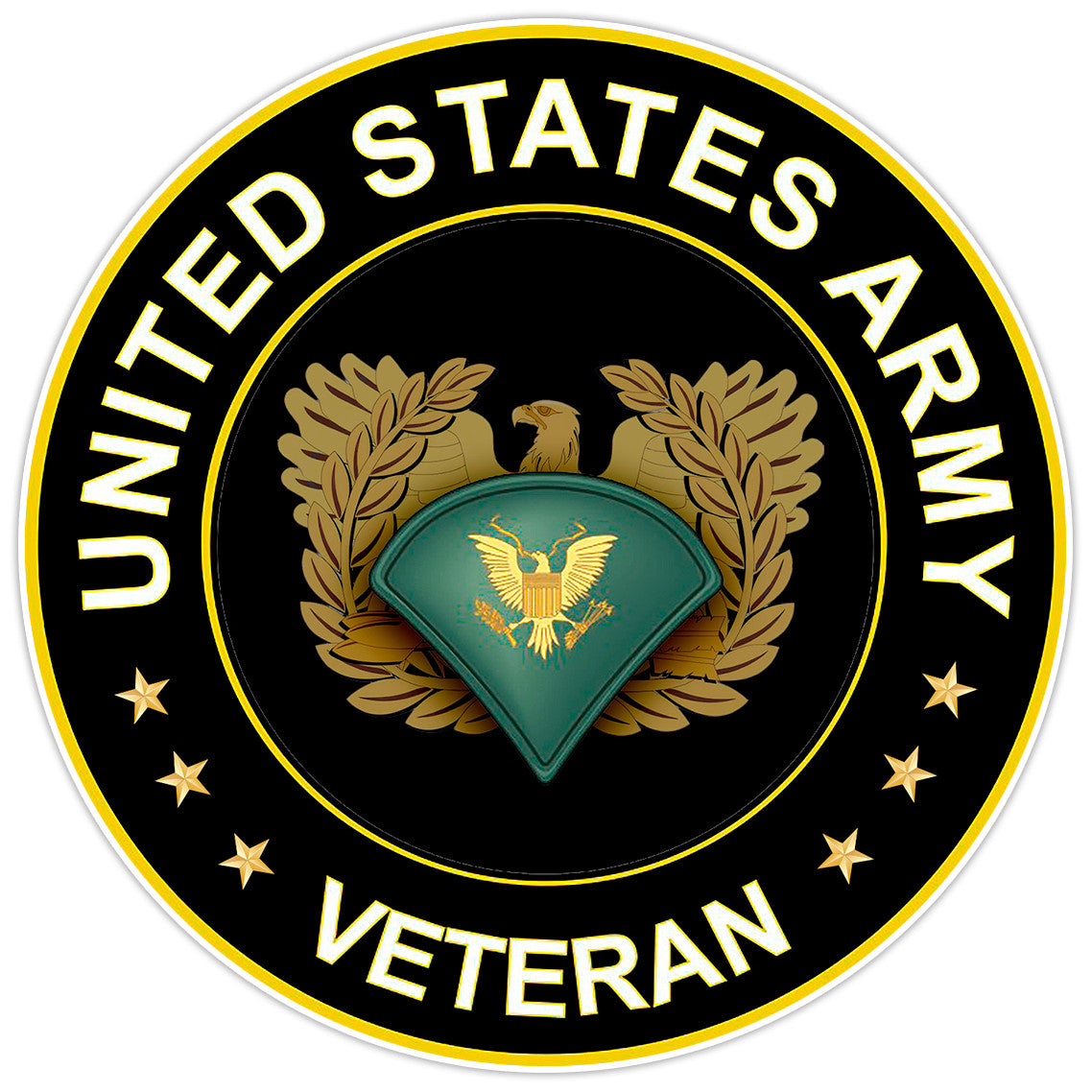 United States Army Veteran Bumper Sticker Vinyl Soldier Decal 5"