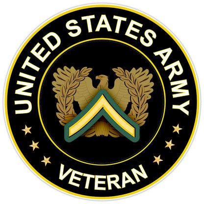United States Army Veteran Bumper Sticker Vinyl Soldier Decal 5"