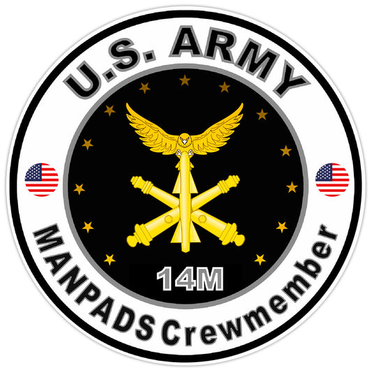 United States Army Manpads Crewmember Bumper Sticker Military Decal 5"