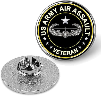 US Army Air Assault Veteran Lapel Pin Veteran Tie Suit Shirt Pinback-Silver