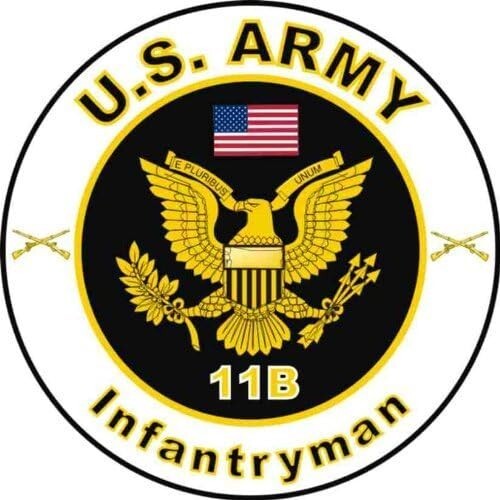 US Army Infantryman Army Bumper Sticker Military Vinyl Soldier Decal 5"