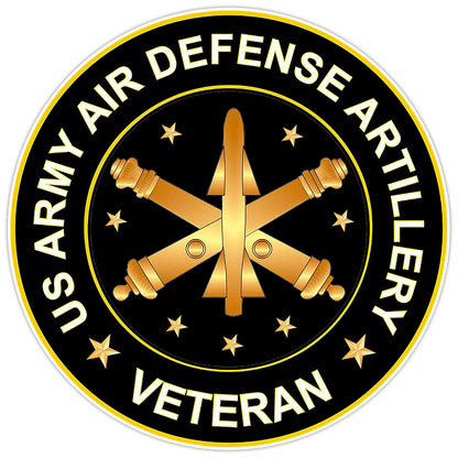 US Army Air Defense Artillery Veteran Bumper Sticker Military Vinyl Decal 5"