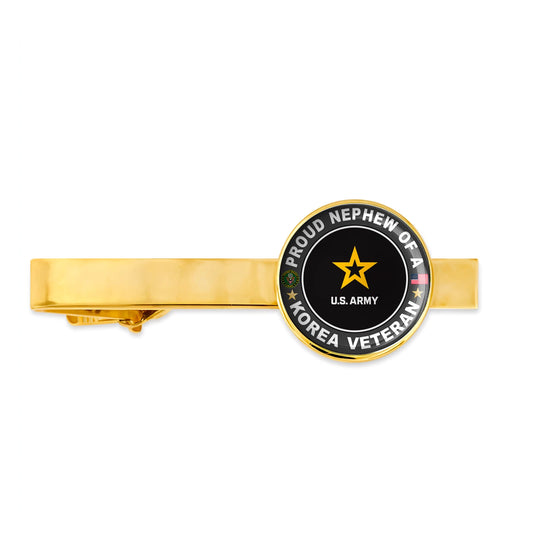 Us Army Proud Nephew Of A Korea Veteran Tie Clip Tie Bar Gift