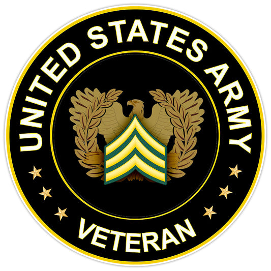 United States Army Veteran Bumper Sticker Vinyl Soldier Decal 5"
