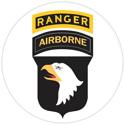 101st Airborne Ranger Bumper Sticker Military Vinyl Soldier Decal 5"