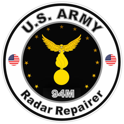 United States Army Radar Repairer Bumper Sticker Military Soldier Decal 5"