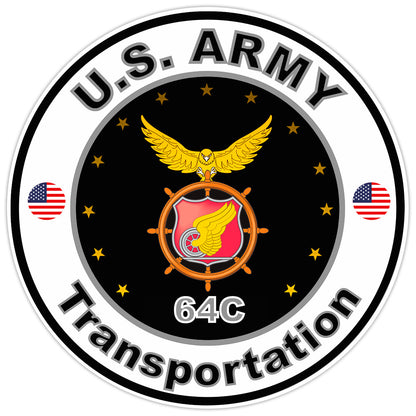 United States Army Transportation Bumper Sticker Military Vinyl Decal 5"