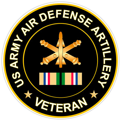 US Army Air Defense Artillery Veteran Bumper Sticker Military Vinyl Decal 5"
