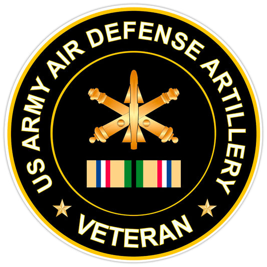 US Army Air Defense Artillery Veteran Bumper Sticker Military Vinyl Decal 5"