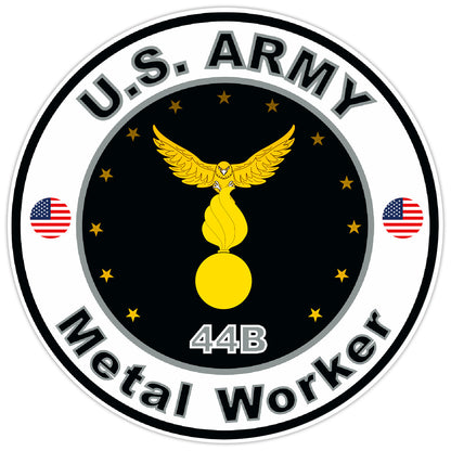 United States Army Metal Worker Bumper Sticker Military Soldier Decal 5"