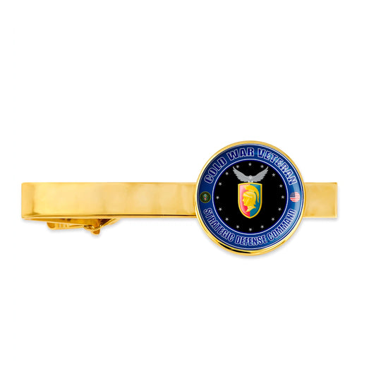 Us Army Cold War Veteran Strategic Defense Command Military Tie Clip Tie Bar Gif