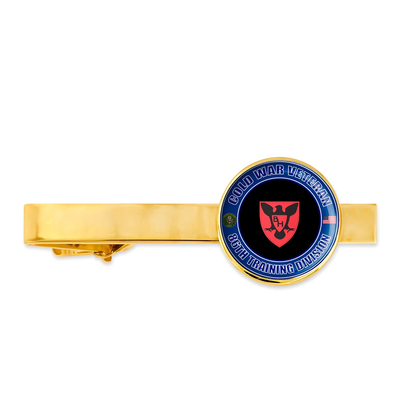 Us Army Cold War Veteran 86th Training Division Military Veteran Tie Clip Gift