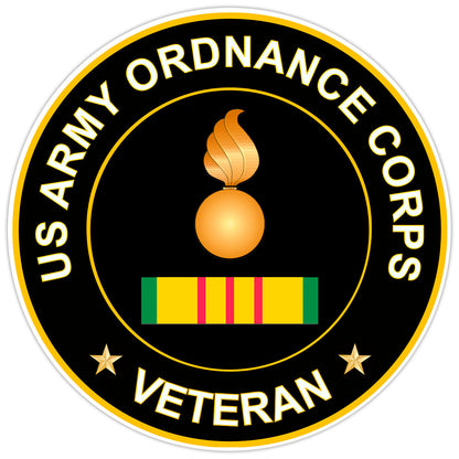 US Army Ordnance Corps Veteran Bumper Sticker Military Vinyl Soldier Decal 5"