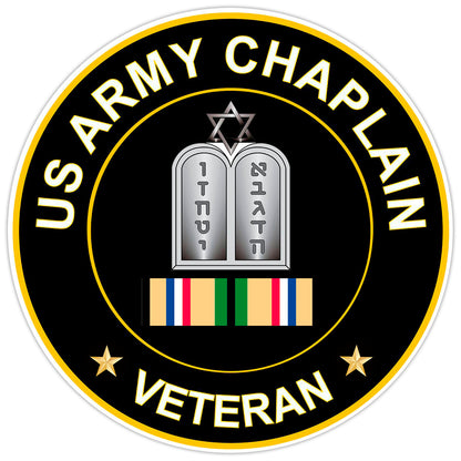 US Army Chaplain Veteran Bumper Sticker Military Vinyl Soldier Decal 5"
