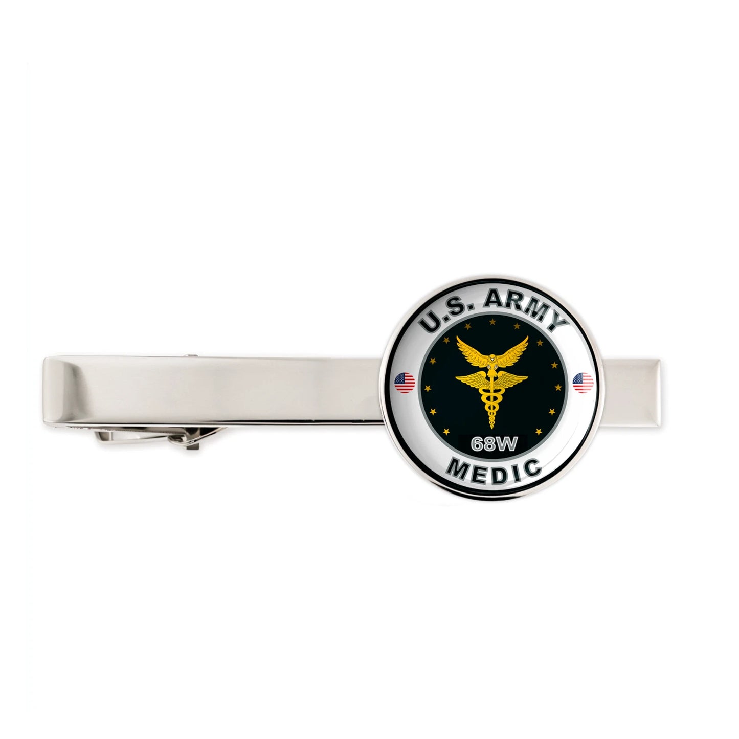 Us Army Medic 64W Military Veteran Tie Clip Tie Bar Gift