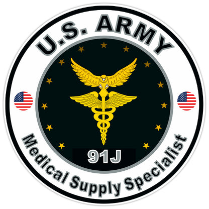 United States Army Medical Supply Specialist Bumper Sticker Military Decal 5"