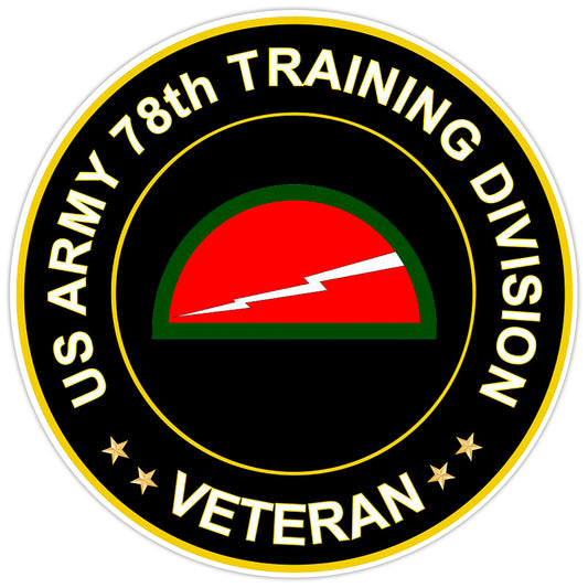 US Army 78th Training Division Veteran Bumper Sticker Military Vinyl Decal 5"