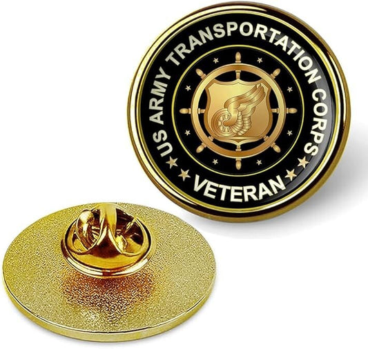 US Army Transportation Corps Veteran Lapel Pin Veteran Tie Shirt Lapel Pin-Gold
