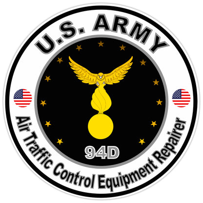 US Army Air Traffic Control Equipment Repairer Bumper Sticker Military Decal 5"