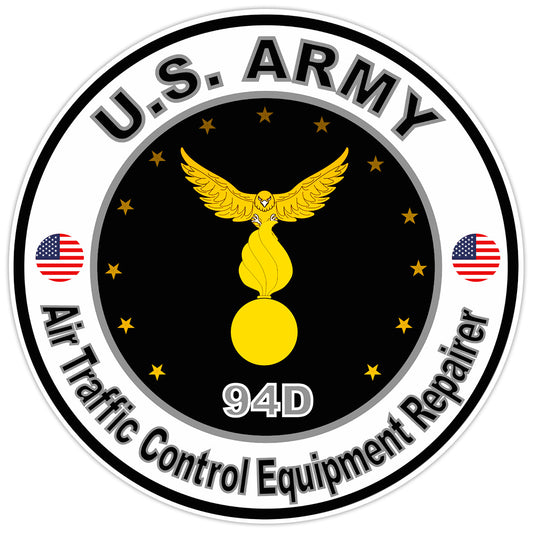 US Army Air Traffic Control Equipment Repairer Bumper Sticker Military Decal 5"