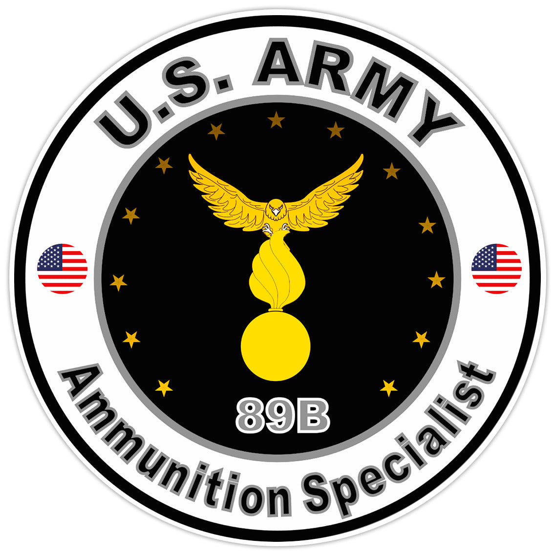 US Army Ammunition Specialist Bumper Sticker Military Vinyl Soldier Decal 5"
