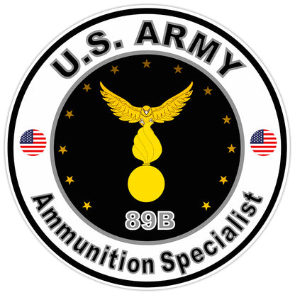 US Army Ammunition Specialist Bumper Sticker Military Vinyl Soldier Decal 5"